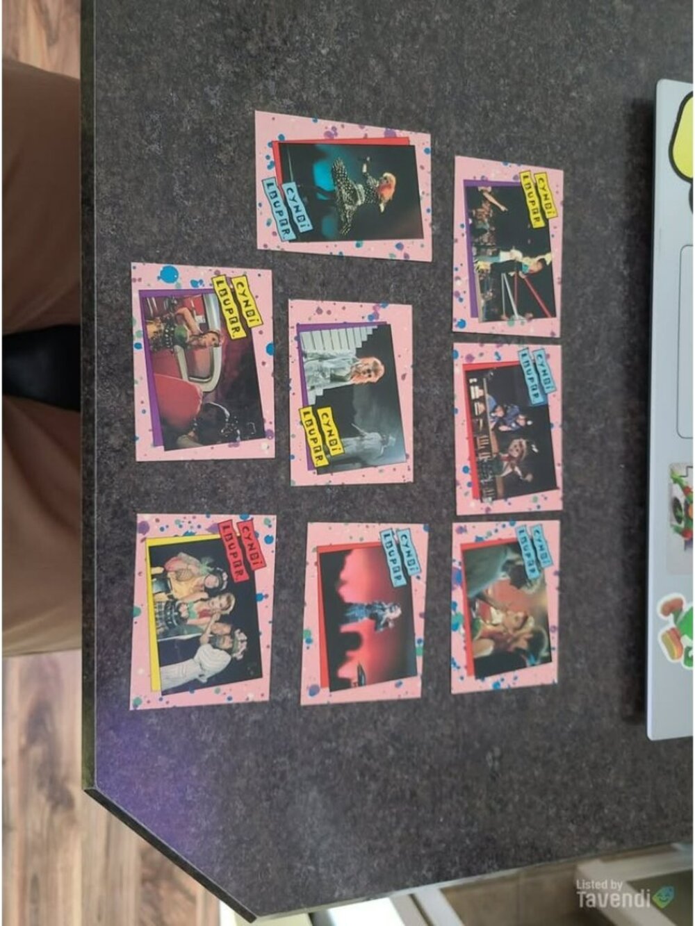 1985 Cyndi Lauper Topps Bubble Gum Cards Lot of 8